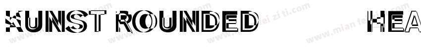 Kunst Rounded 144 Heavy字体转换